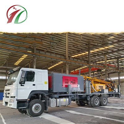 180 -метрова машина для свердловини з водою, встановлена на вантажівці